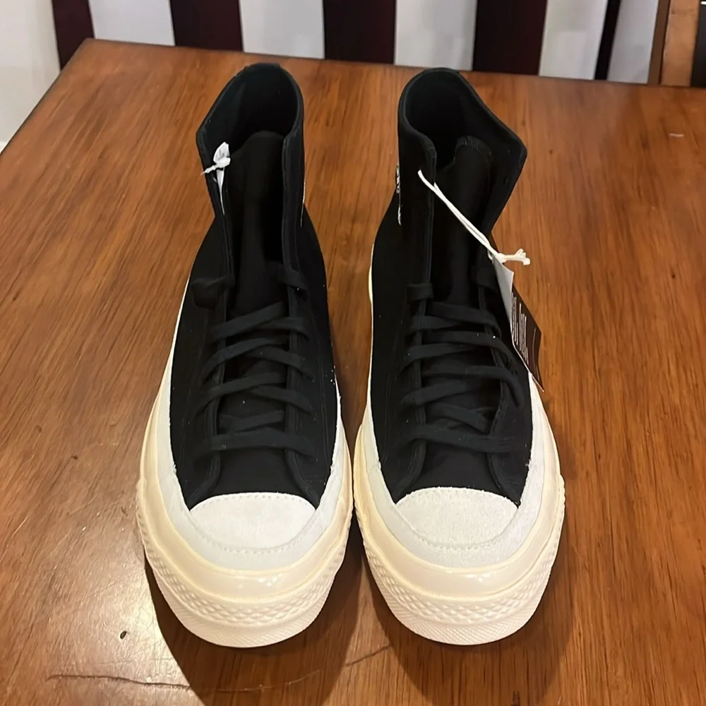 Converse Chuck 70 High All Star Shoes Sneakers black egret new Mens Size 10 - Picture 5 of 14